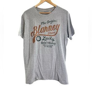 Sonoma Men’s Lucky Gold Whiskey Ireland Gray Short Sleeve Tee, Size Large